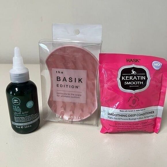 Other - Haircare bundle Tea Tree special detox, hask keratin smooth, Scalp Massage Brush